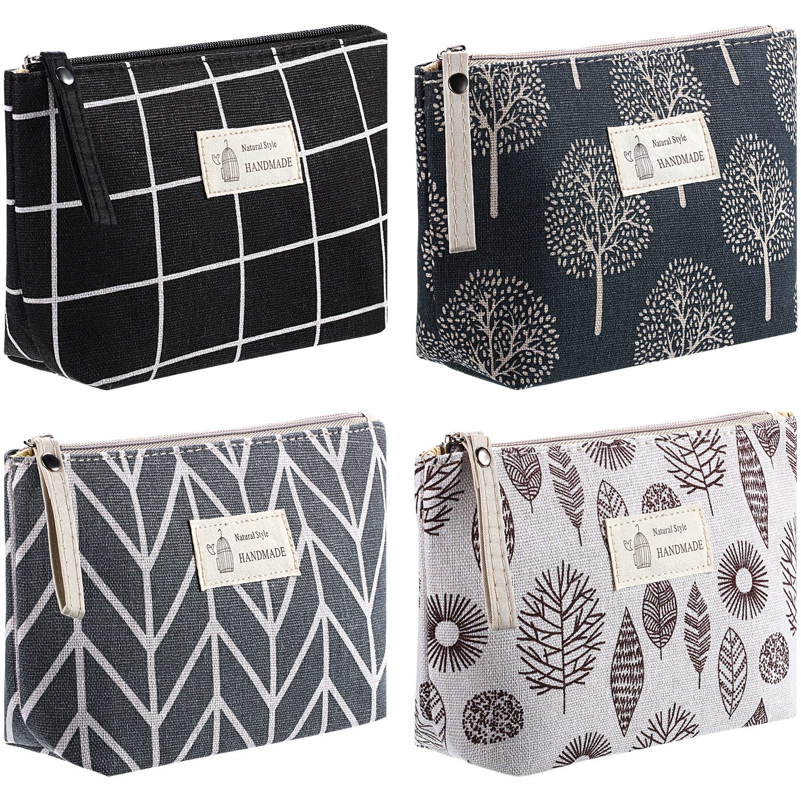 Boao canvas cosmetic bag arrow style keeps travel makeup organized