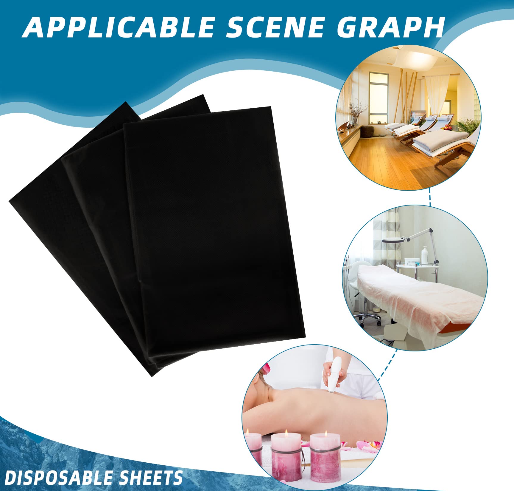 Boao lightweight foldable sheets travel well and discard-after-use saves cleaning time