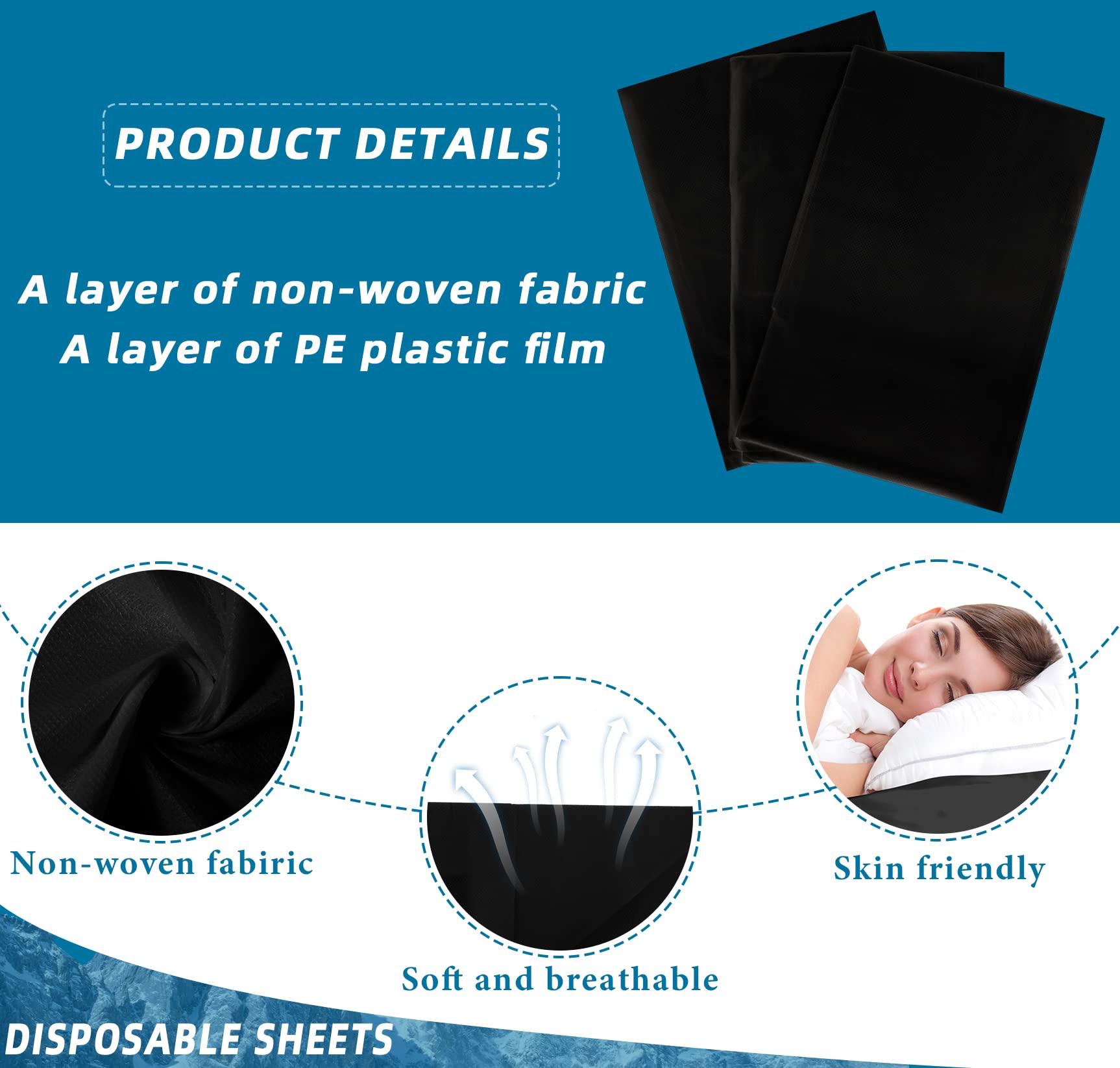 Boao protective layer disposable bed sheet shields upholstery while client comfort remains high