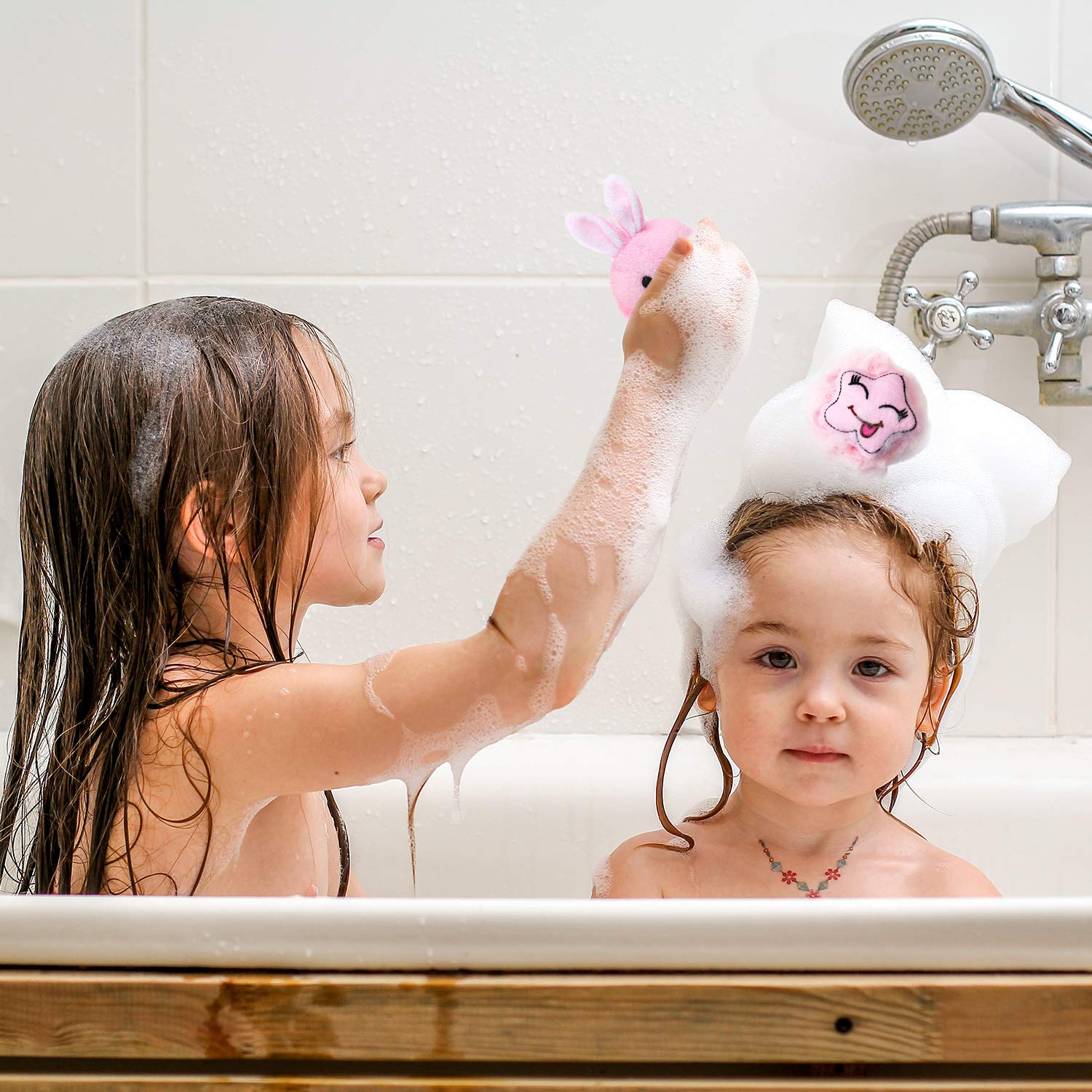 Boao 8-piece bath loofah pack: convenient daily showers