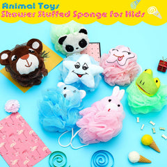 Boao kids bath loofah bear: soft texture for easy washing