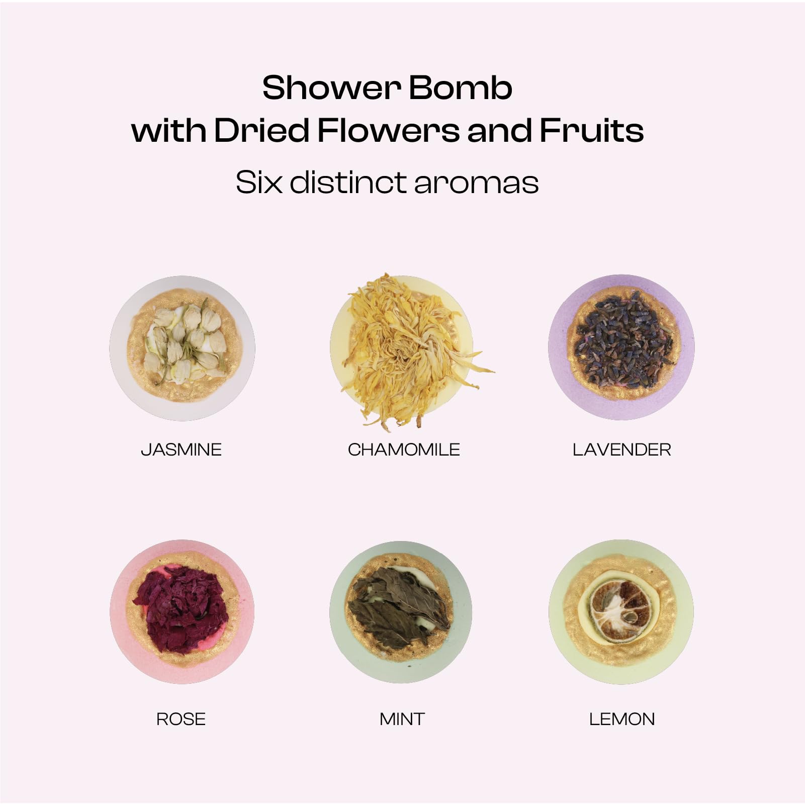 BoboSweeTree bath bomb featuring jasmine flowers for calming ritual