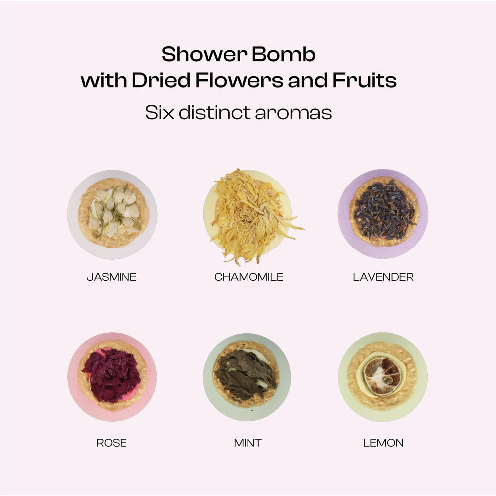 BoboSweeTree bath bomb featuring jasmine flowers for calming ritual
