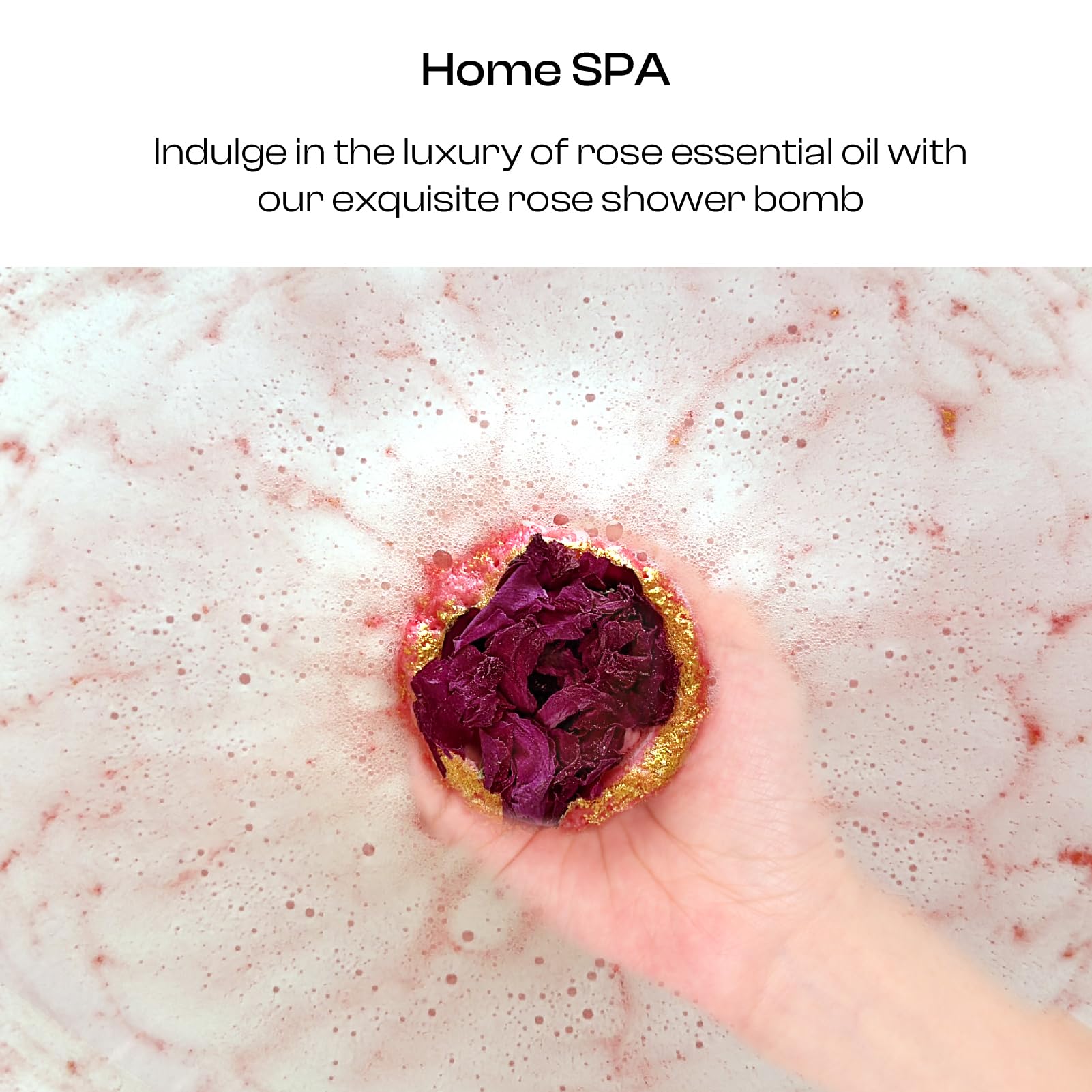 BoboSweeTree luxury bath bomb pack rose-scented, ideal for gifting.