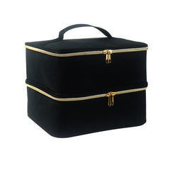 Boczif nail polish carrying case double-layer interior for organized travel.