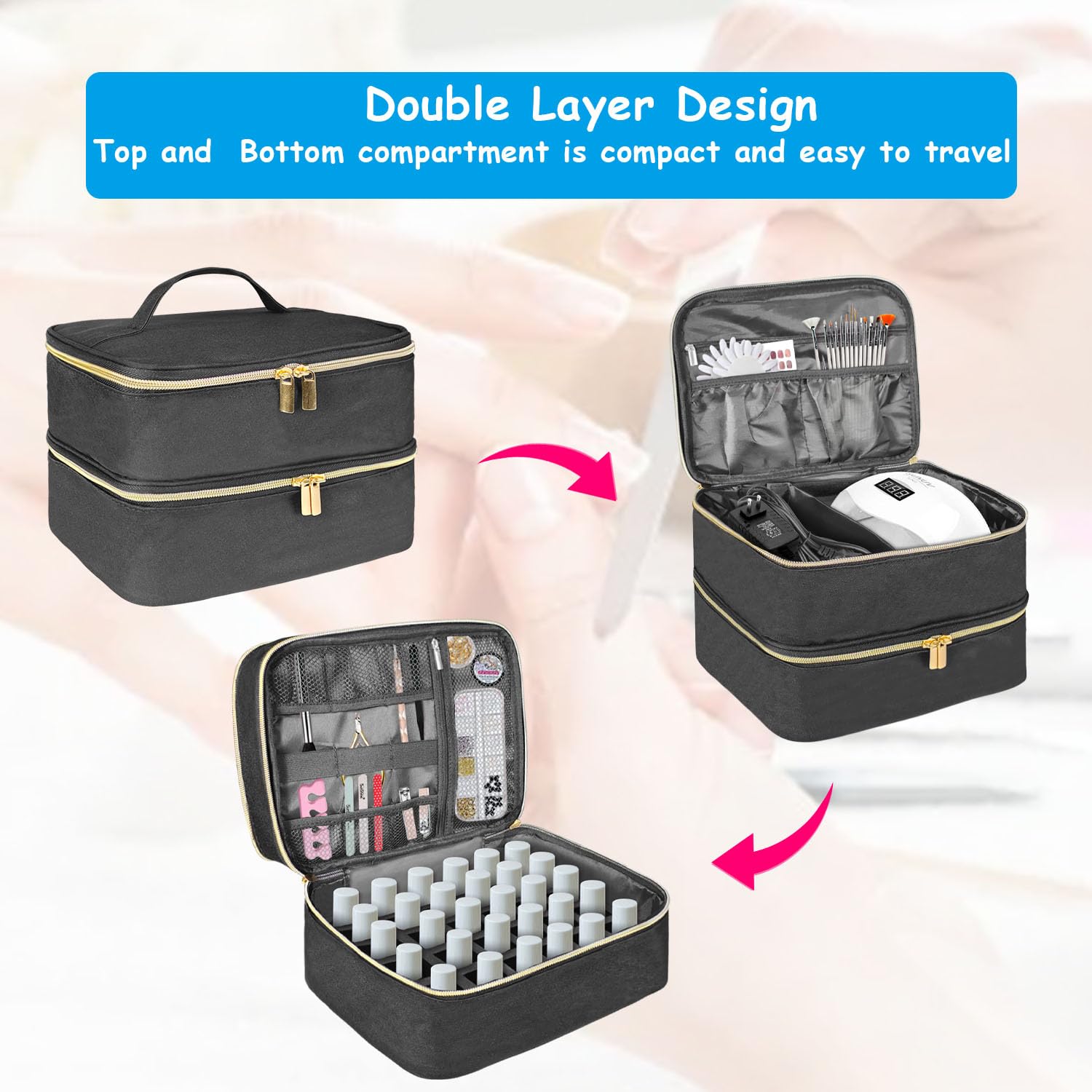 Boczif bottom-compartment stores 30 bottles upright for safe transit.