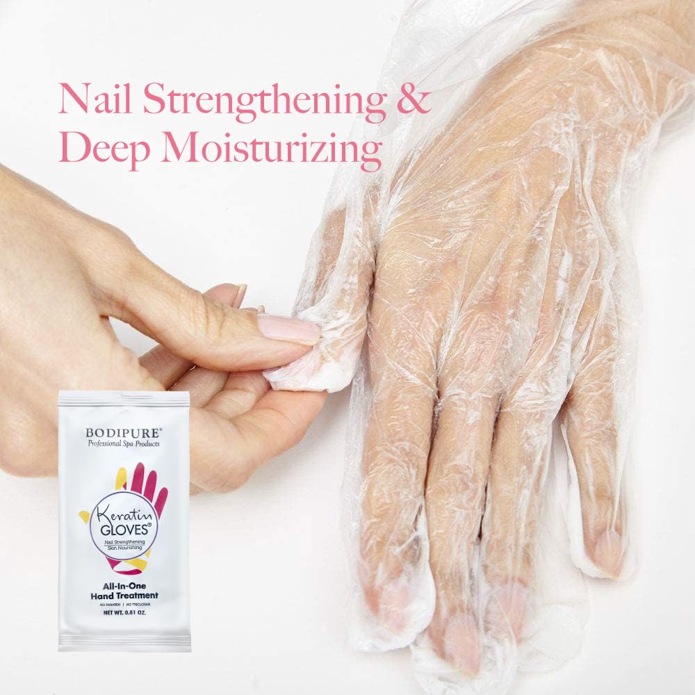 Bodipure Glove in use after shower provides gentle hydration.