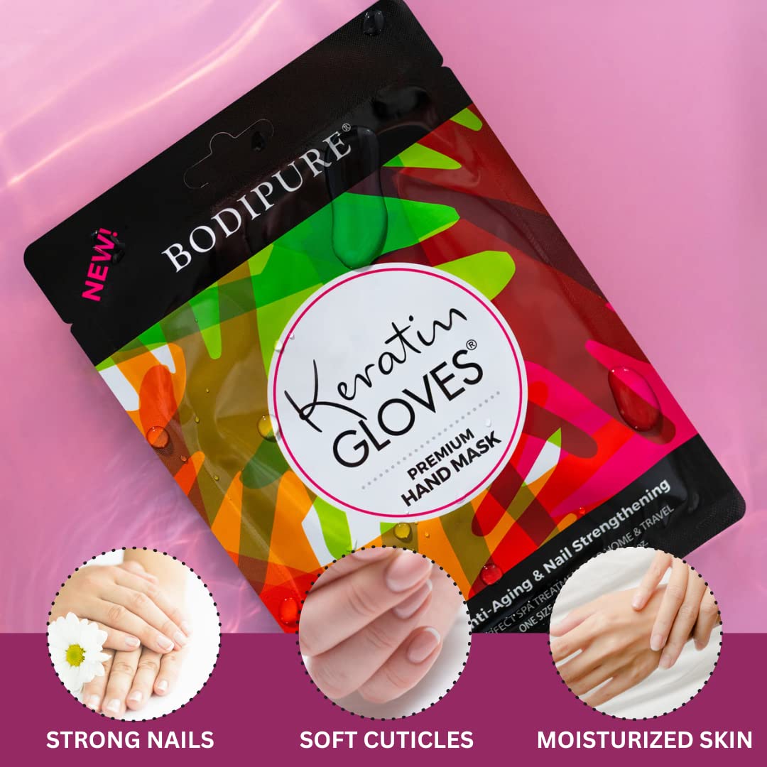 Bodipure Premium Hand Mask Keratin Gloves suitable for all skin types