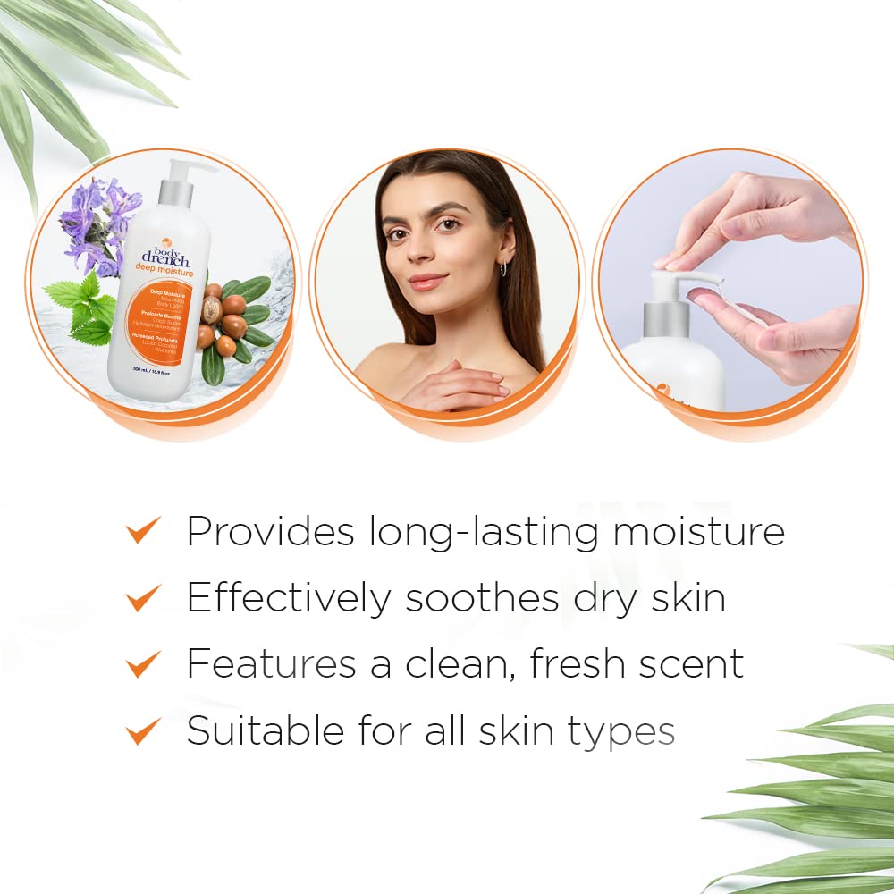 Body Drench lotion on skin demonstrates comfortable, even coverage during daily routines.