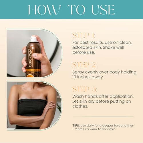 Body Drench QuickTan shade-range helps choose light to dark tones.