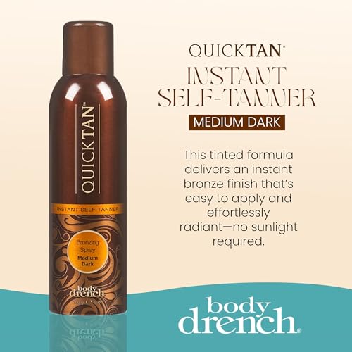 Body Drench QuickTan tinted-formula provides precise coverage guidance.
