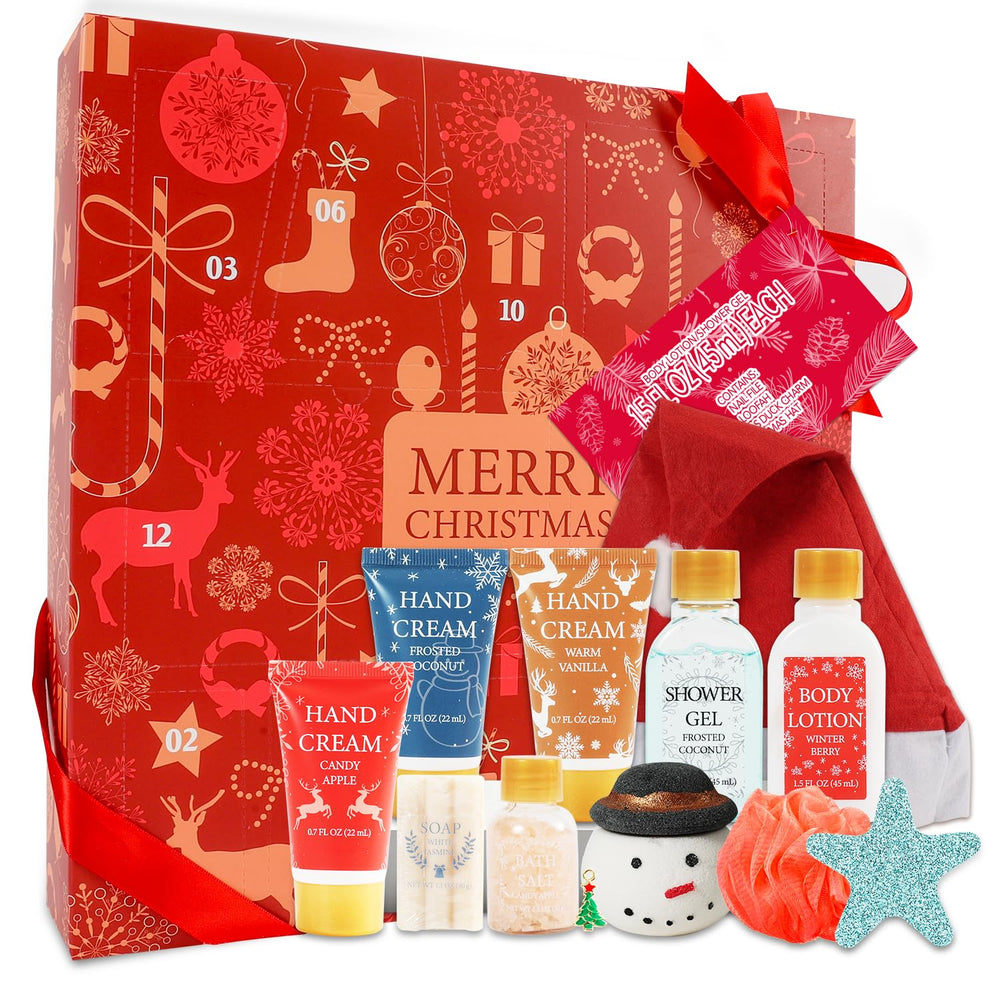 Body & Earth Advent Calendar gift box, ideal for festive gifting.