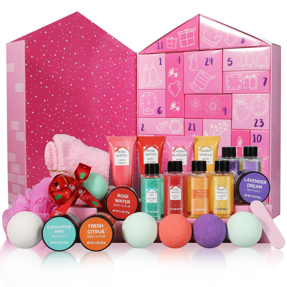 BODY & EARTH advent calendar gift packaging for countdown.