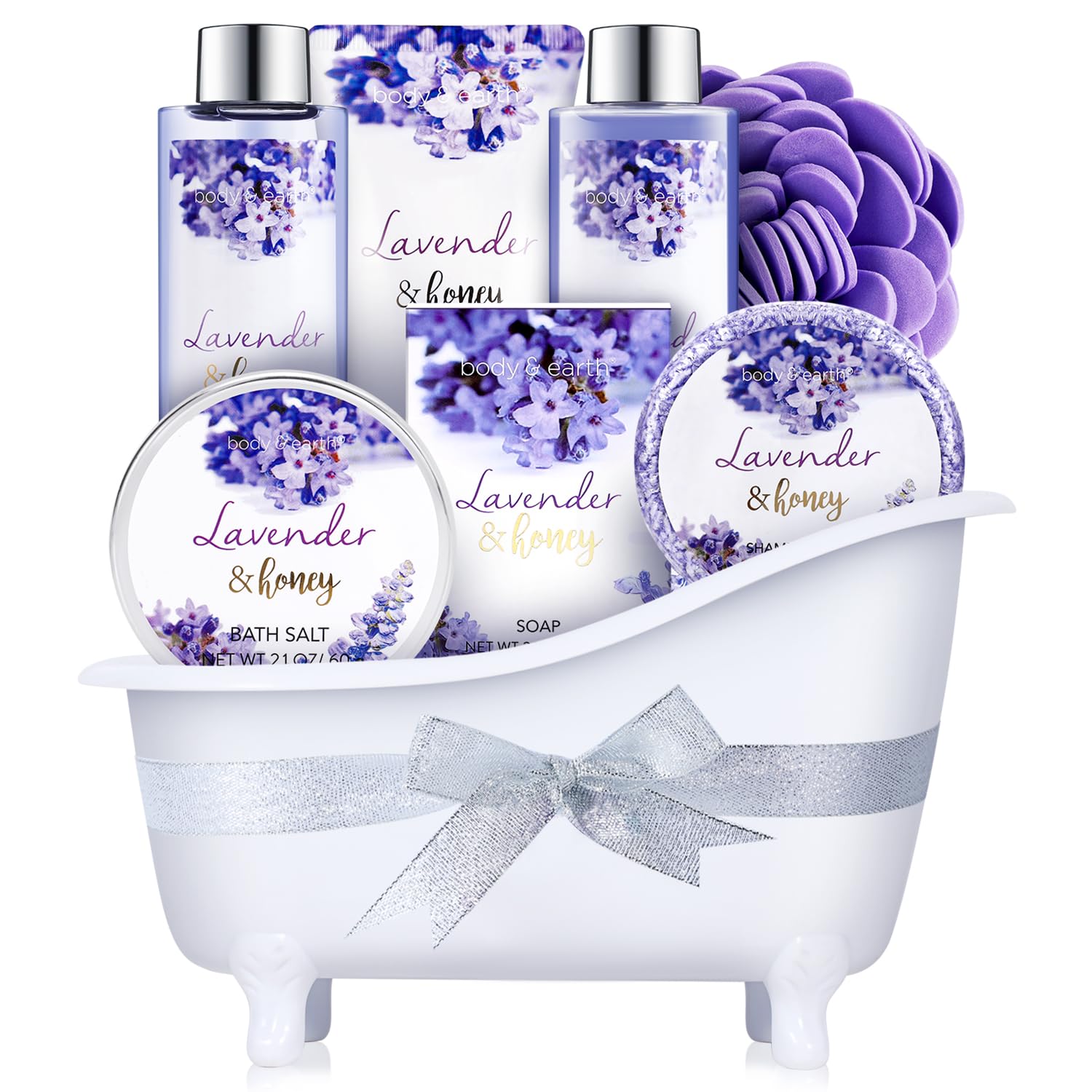 BODY & EARTH bath bubble lavender honey – soothing soak with natural ingredients