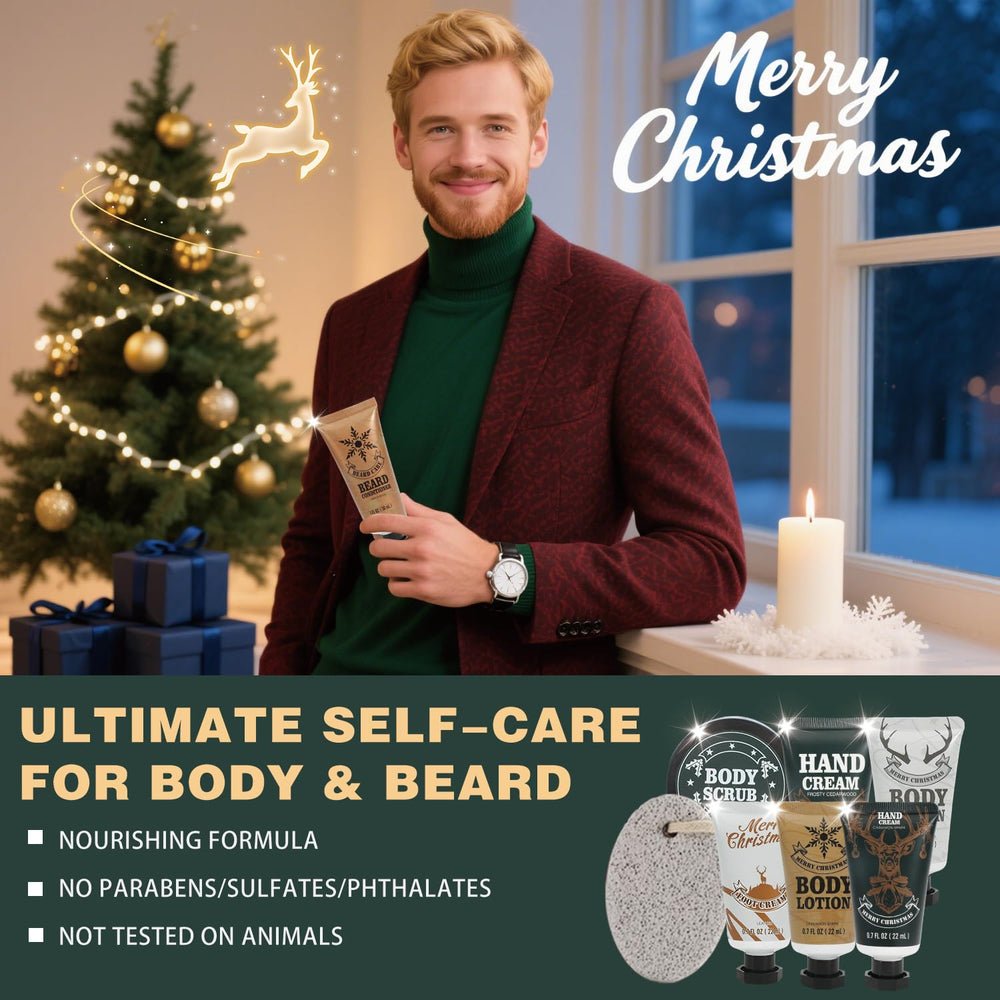 BODY & EARTH beard conditioner bottle for detangling and hydration