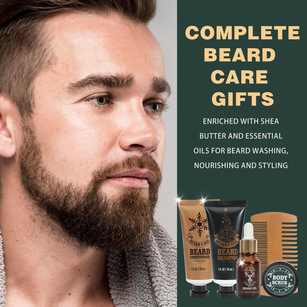 BODY & EARTH beard oil bottle for nourishing beard and skin