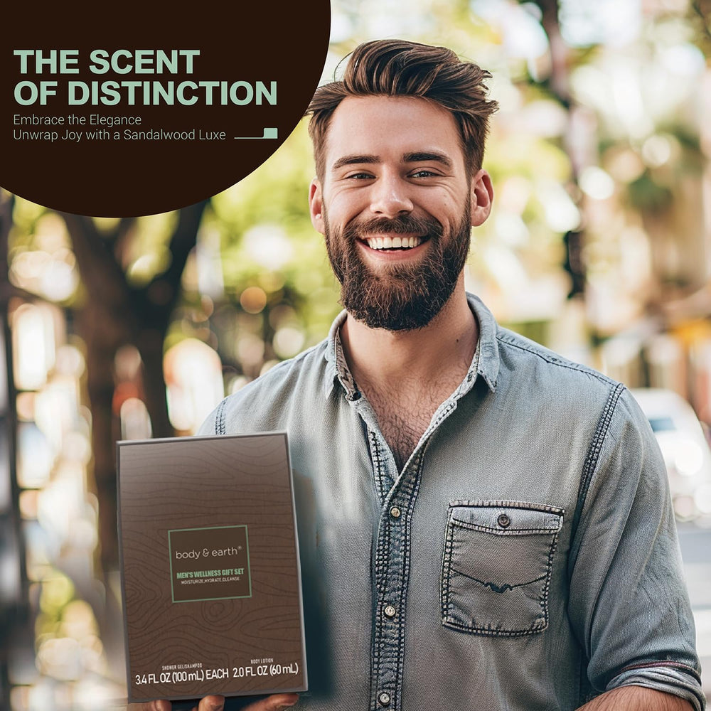 Body & Earth gift set packaging highlighting elegant presentation