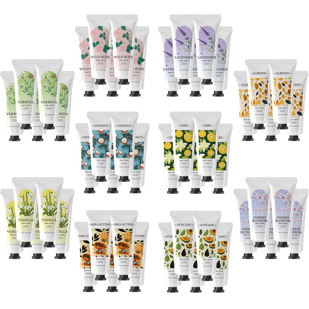 BODY & EARTH hand cream bulk 50-pack box set for versatile gifting options.