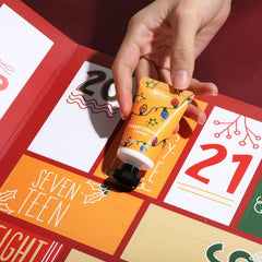 BODY & EARTH holiday hand cream tube ready for quick on the go nourishment