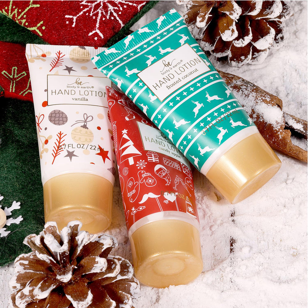 BODY & EARTH Holiday hand lotion showcases nourishing hand care for the season