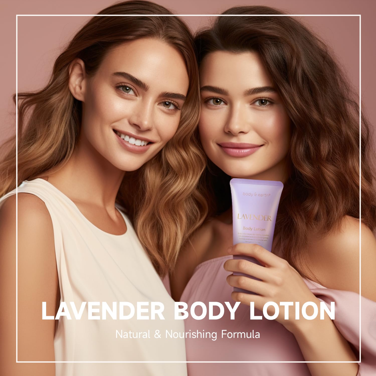 Body & Earth lavender hand cream tube ready to nourish and soften hands.