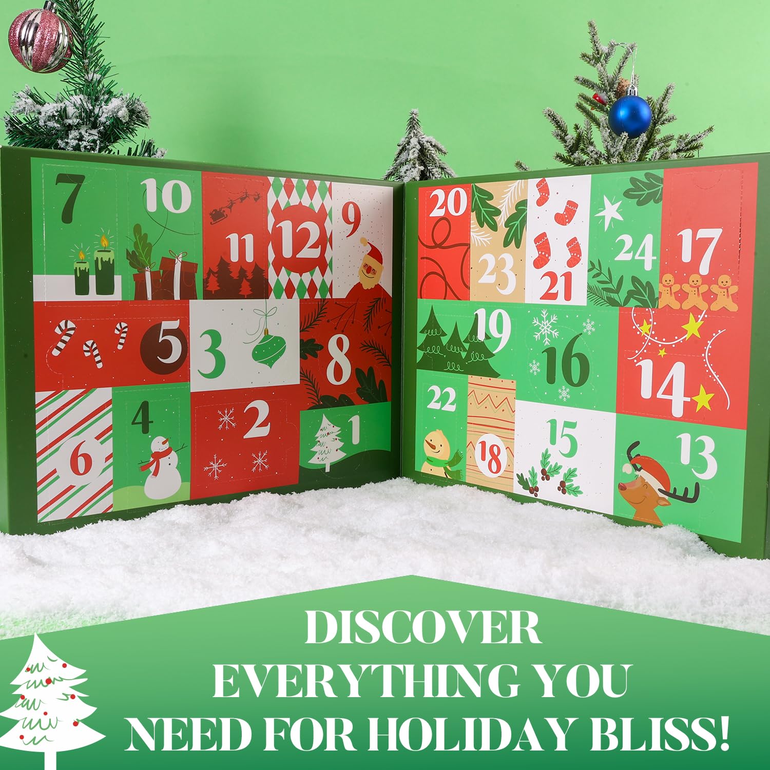 Body and Earth Love 24-day skincare advent calendar featuring hand care items.