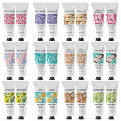 BODY & EARTH # LOVE 24pack hand cream gifts set with assorted fragrances for dry hands.