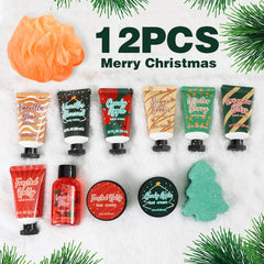 BODY & EARTH # LOVE spa skincare samples including foot cream and shower gel.
