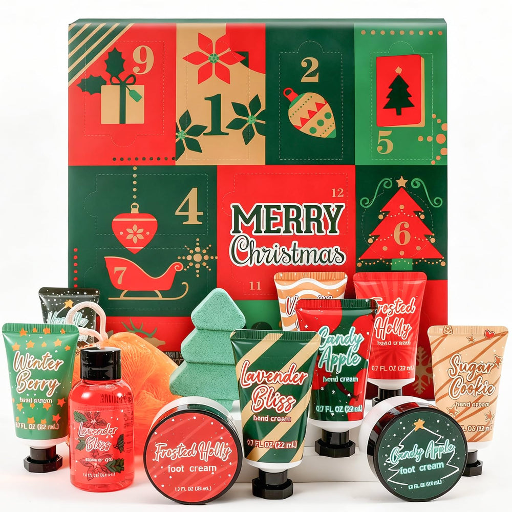 BODY & EARTH # LOVE Advent Calendar 2025 box opening reveals a festive skincare surprise.