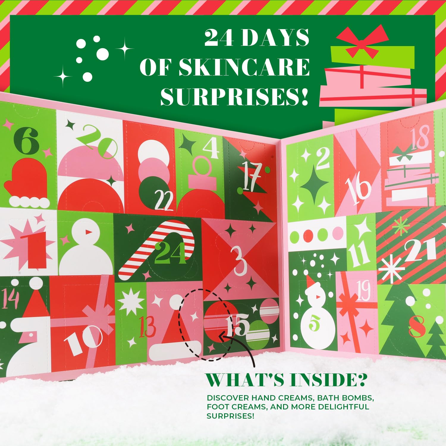 BODY & EARTH # LOVE advent calendar collection showcasing curated beauty treats