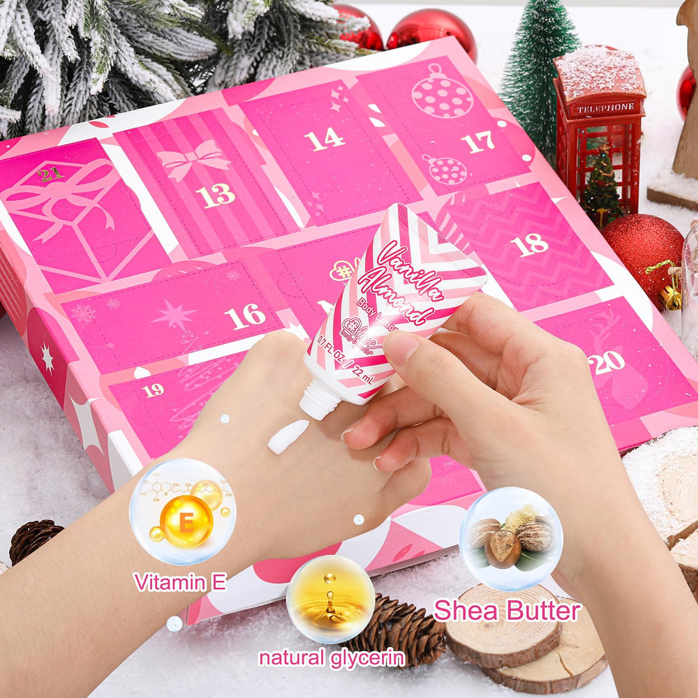 BODY & EARTH LOVE Advent Calendar lavender bath bomb for relaxing baths.