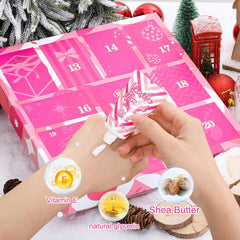 BODY & EARTH LOVE Advent Calendar lavender bath bomb for relaxing baths.