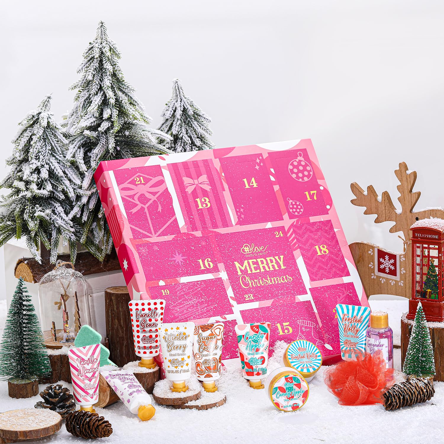BODY & EARTH LOVE Advent Calendar sugar cookie hand cream for dry hands.