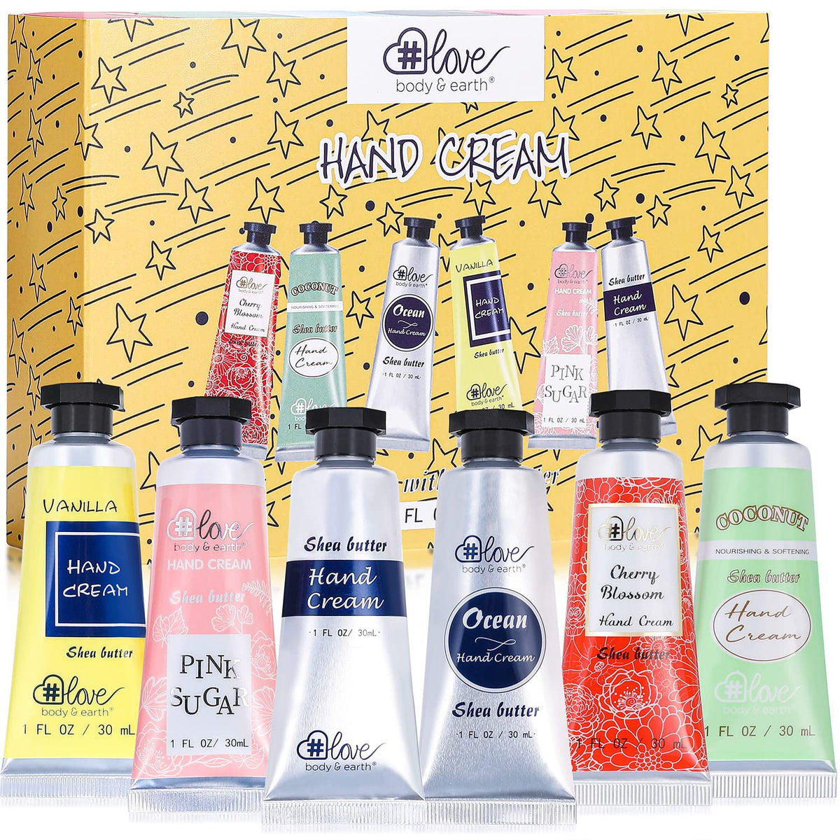 Body & Earth # LOVE cherry blossom hand cream image for daily hydration and fragrance