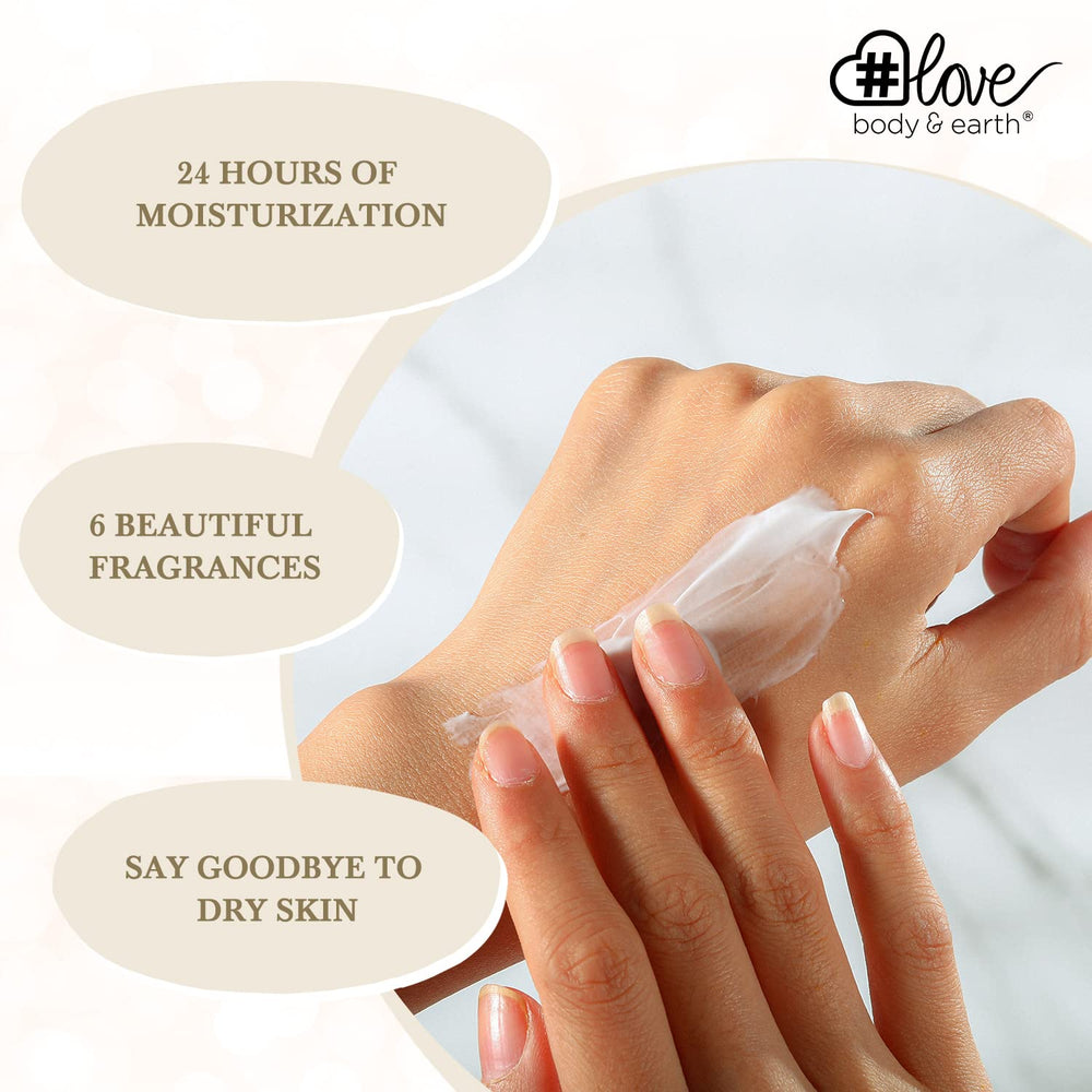 Body & Earth # LOVE pink sugar hand cream image with sweet scent and lasting softness
