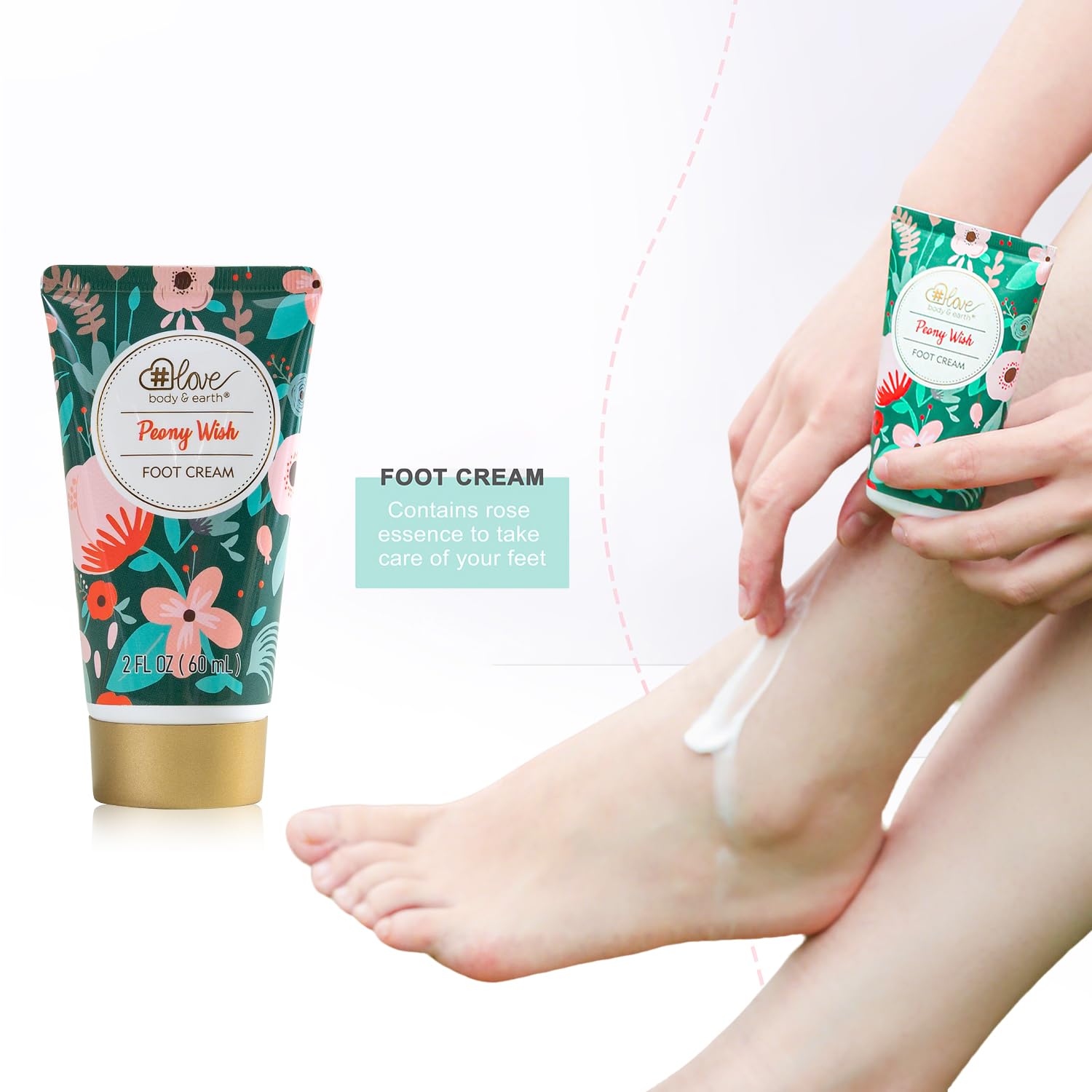 Body & Earth Love rose water collection close-up highlighting natural ingredients.
