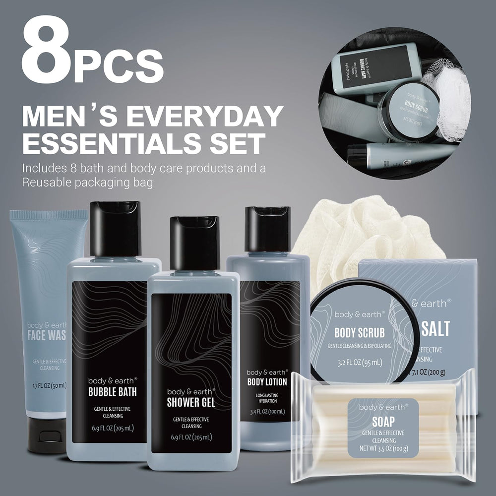 Body and Earth leather scent bottle highlights sophisticated fragrance for daily grooming.