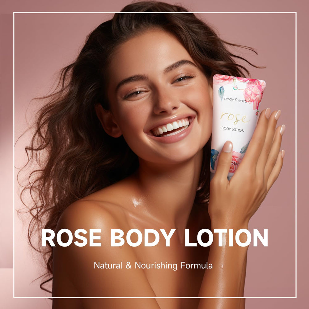 Body & Earth rose hand cream provides portable hydration for hands.