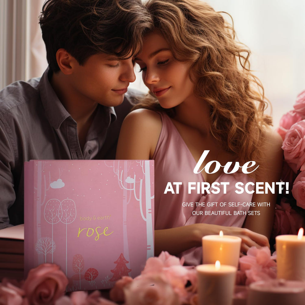 Body & Earth rose relaxing aroma creates an at-home spa experience.