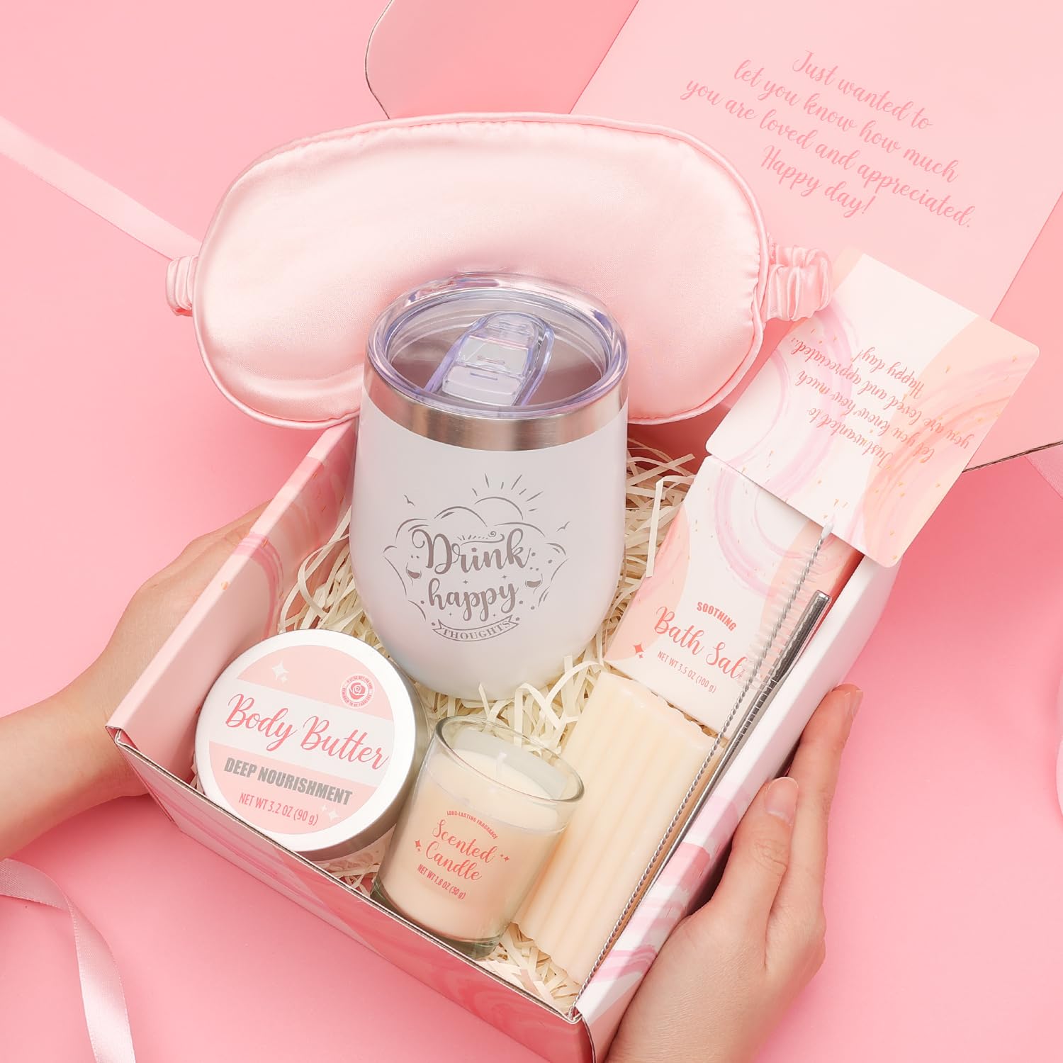 BODY & EARTH rose spa gift set box offers luxurious at-home pampering and gifting.