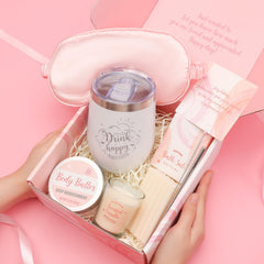 BODY & EARTH rose spa gift set box offers luxurious at-home pampering and gifting.