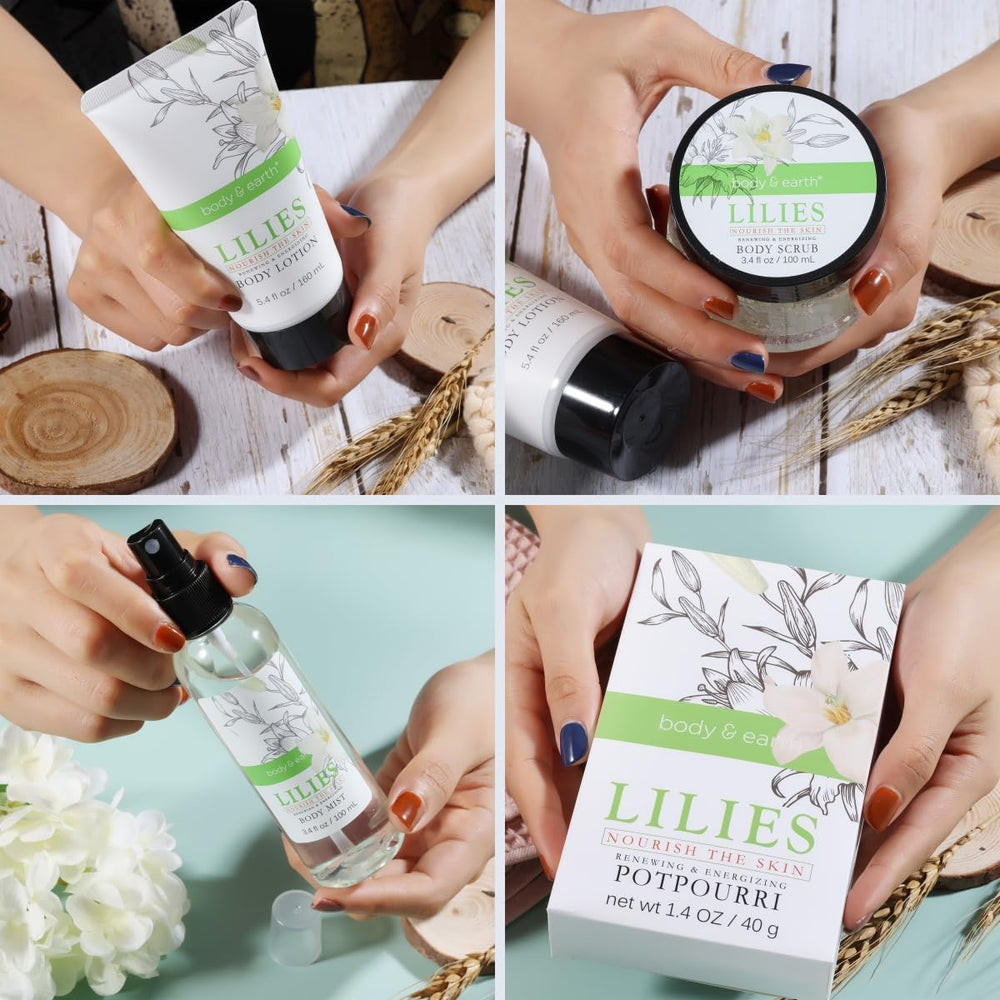 Body & Earth body scrub for exfoliating smoother skin