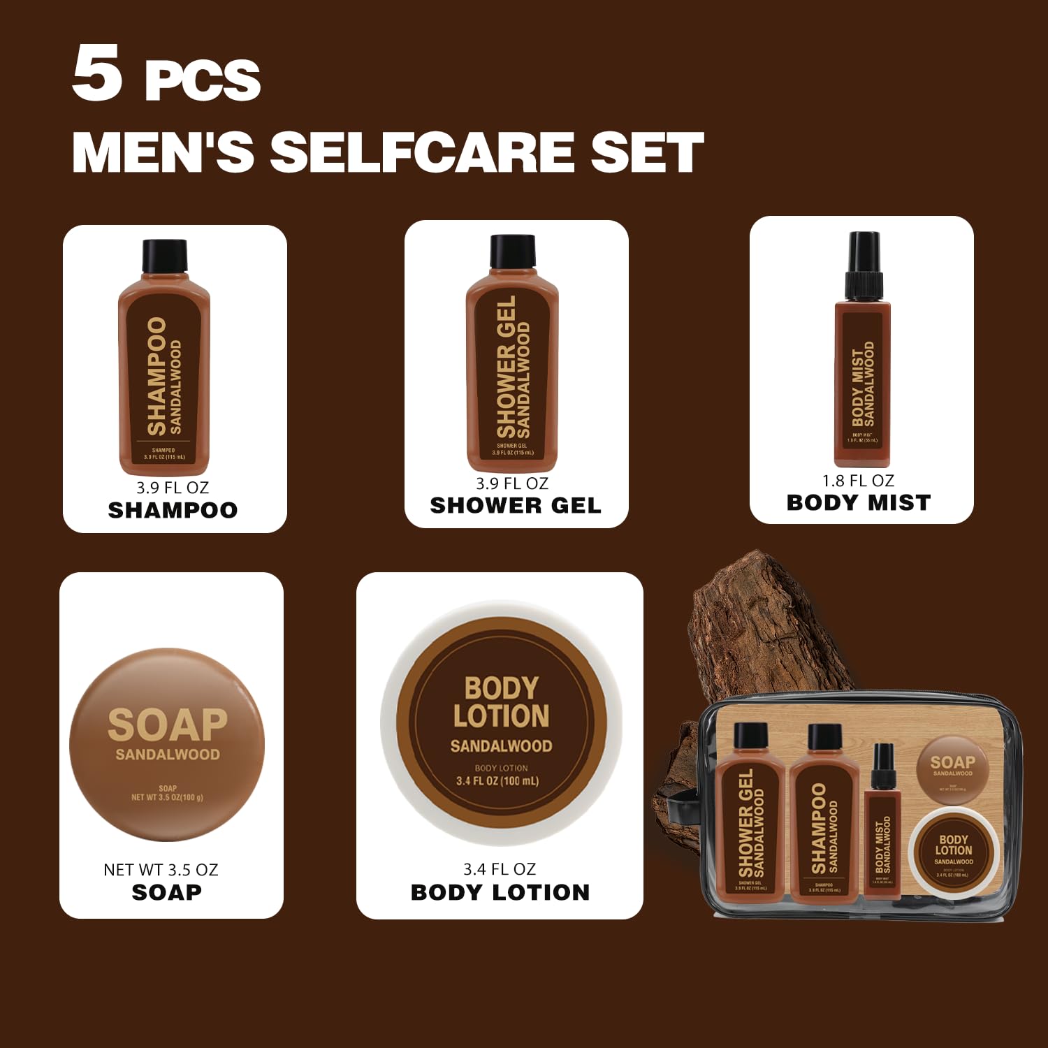 Body and Earth travel zippered bag—compact self-care kit.