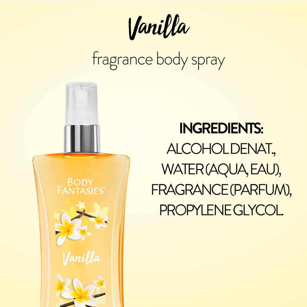 Body Fantasies 3-piece sampler display demonstrates versatile scent rotation.