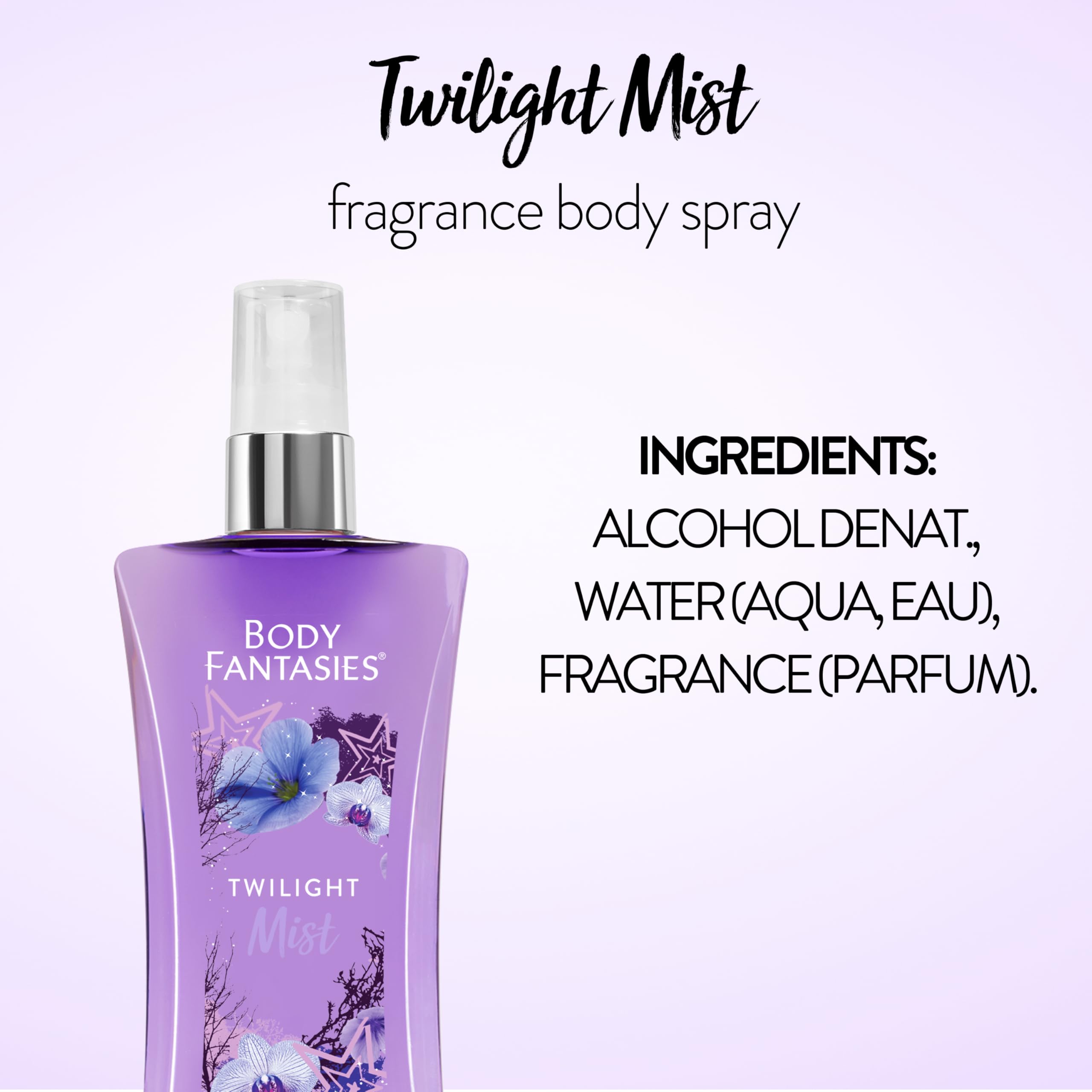 Body Fantasies gift packaging close-up showing premium gift-ready presentation.