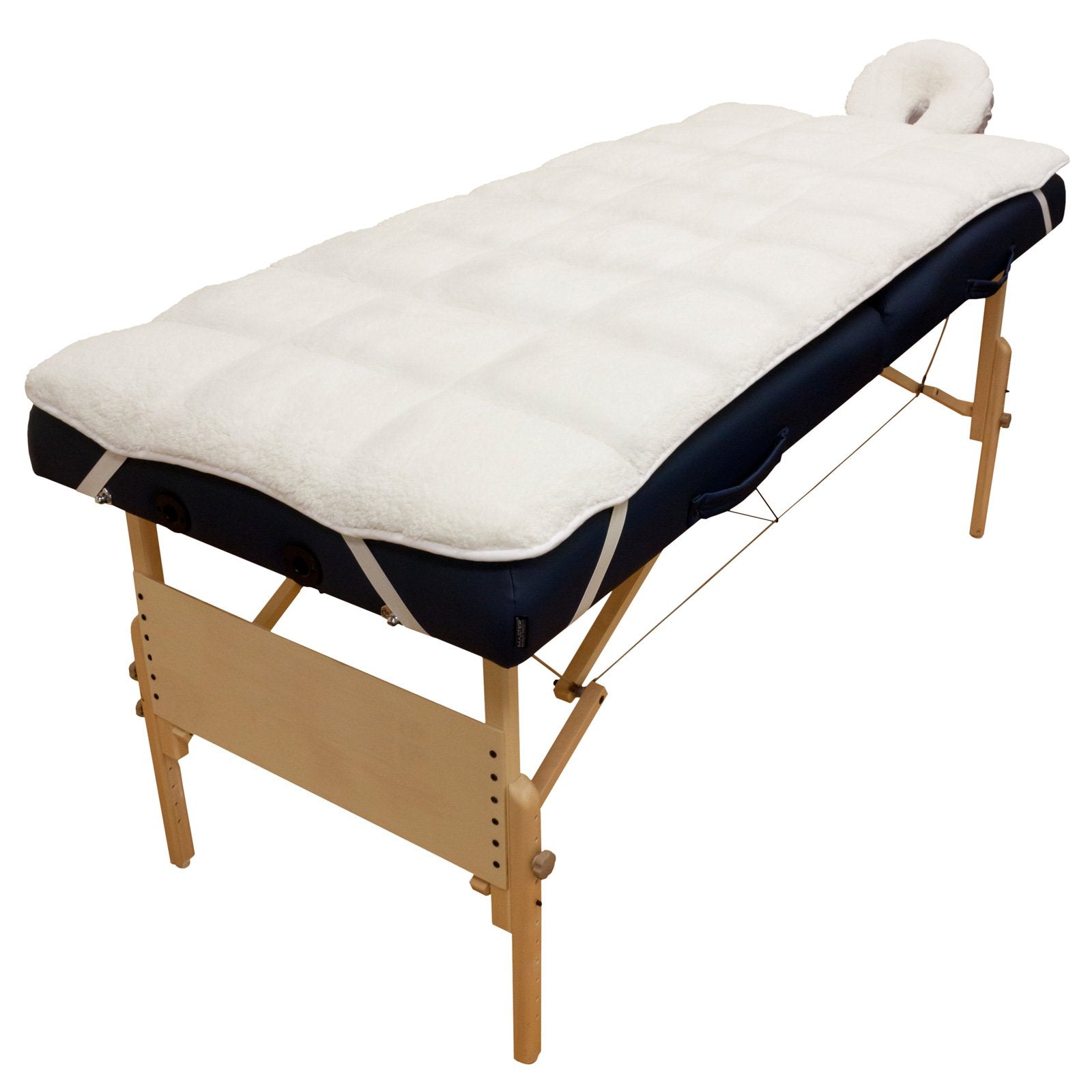 Body Linen Abundance Deluxe table pad top view for cushioned comfort
