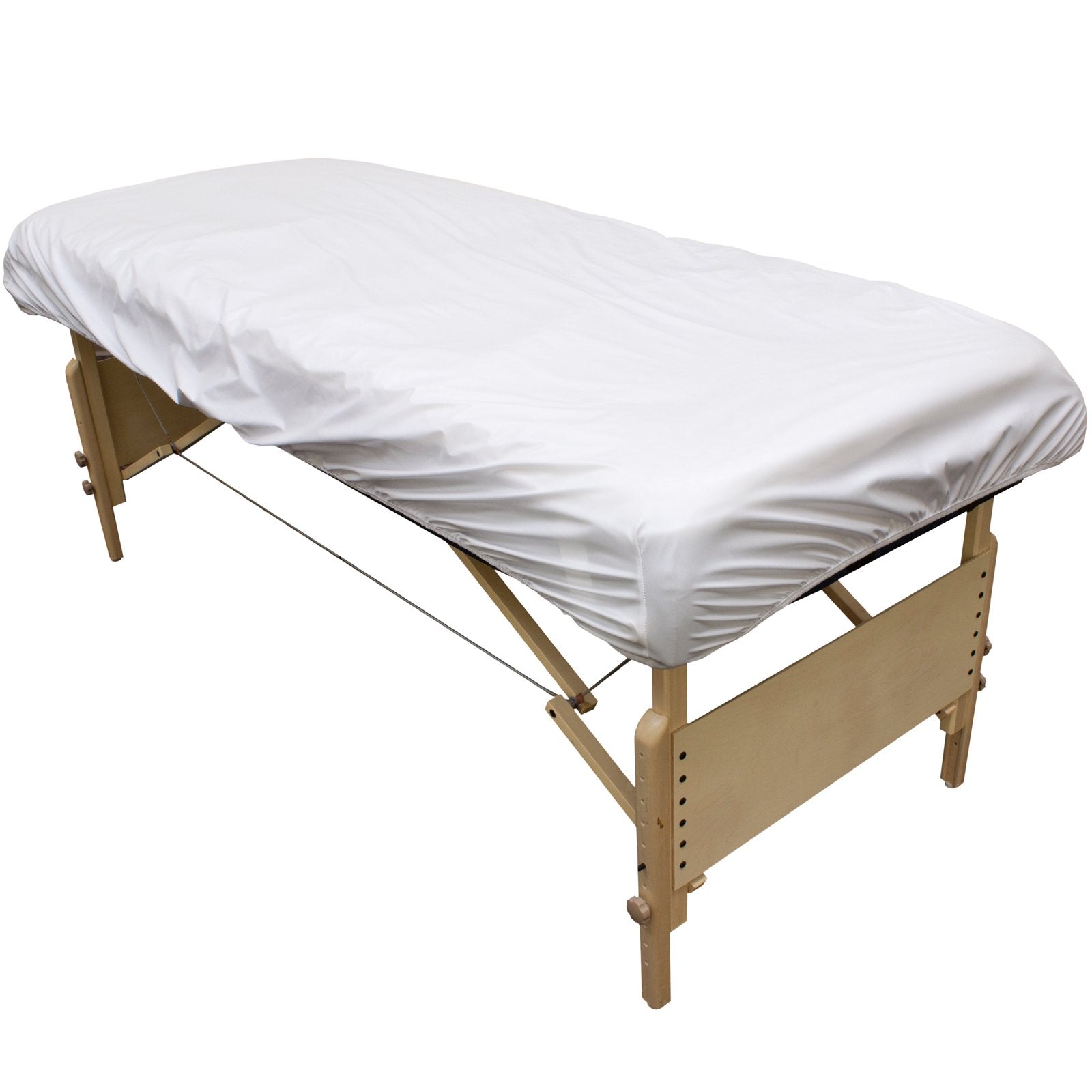 Body Linen massage table cover spa-friendly design reduces plastic-like feel while protecting gear