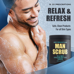 Body Prescriptions 2pack display shows value and full-body use in shower routines