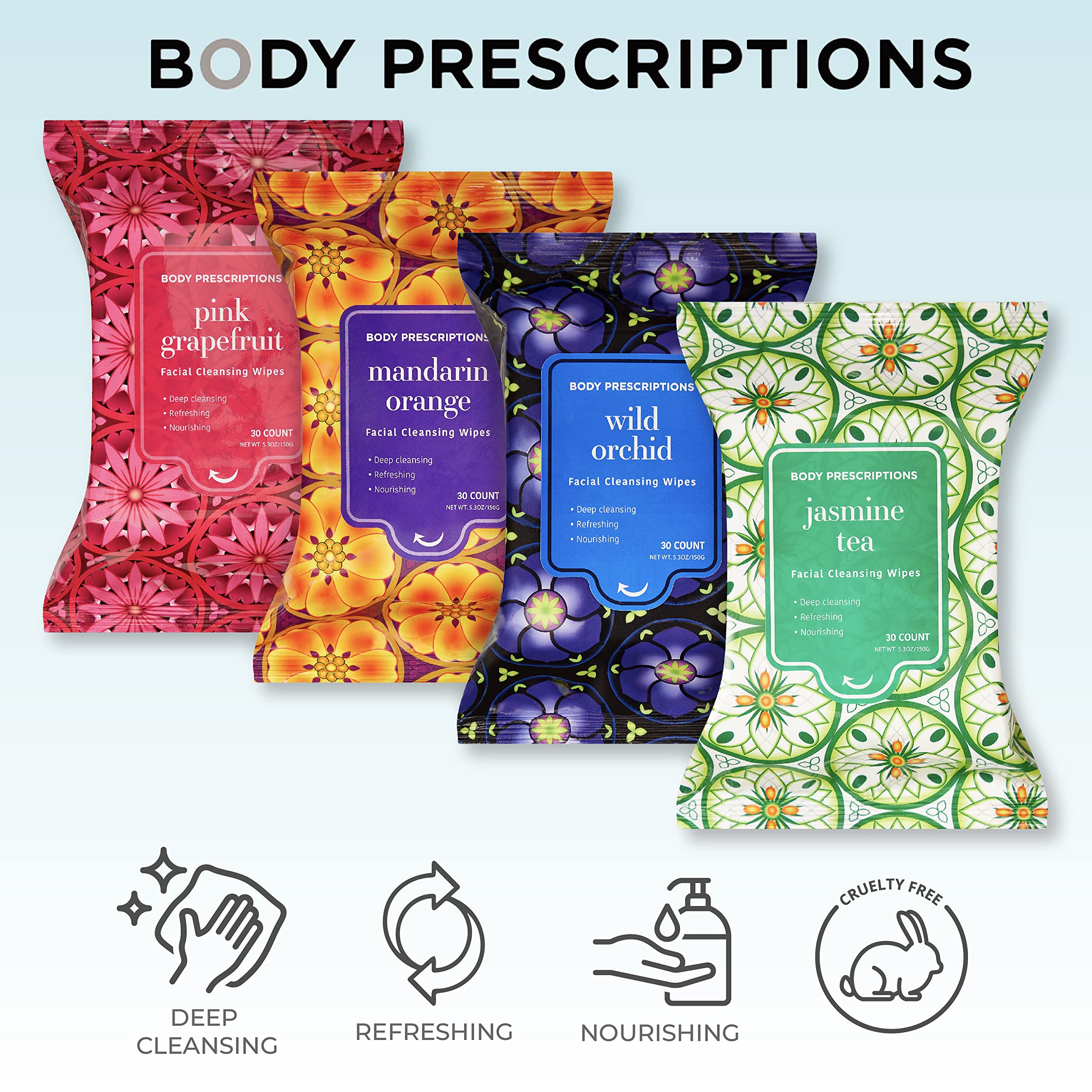 Body Prescriptions jasmine tea scent refreshes skin while purifying makeup residue