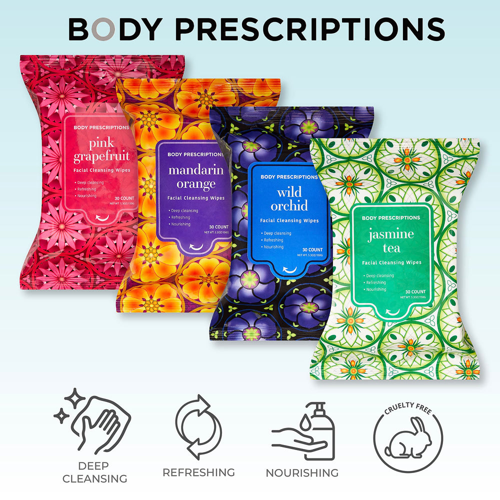 Body Prescriptions jasmine tea scent refreshes skin while purifying makeup residue